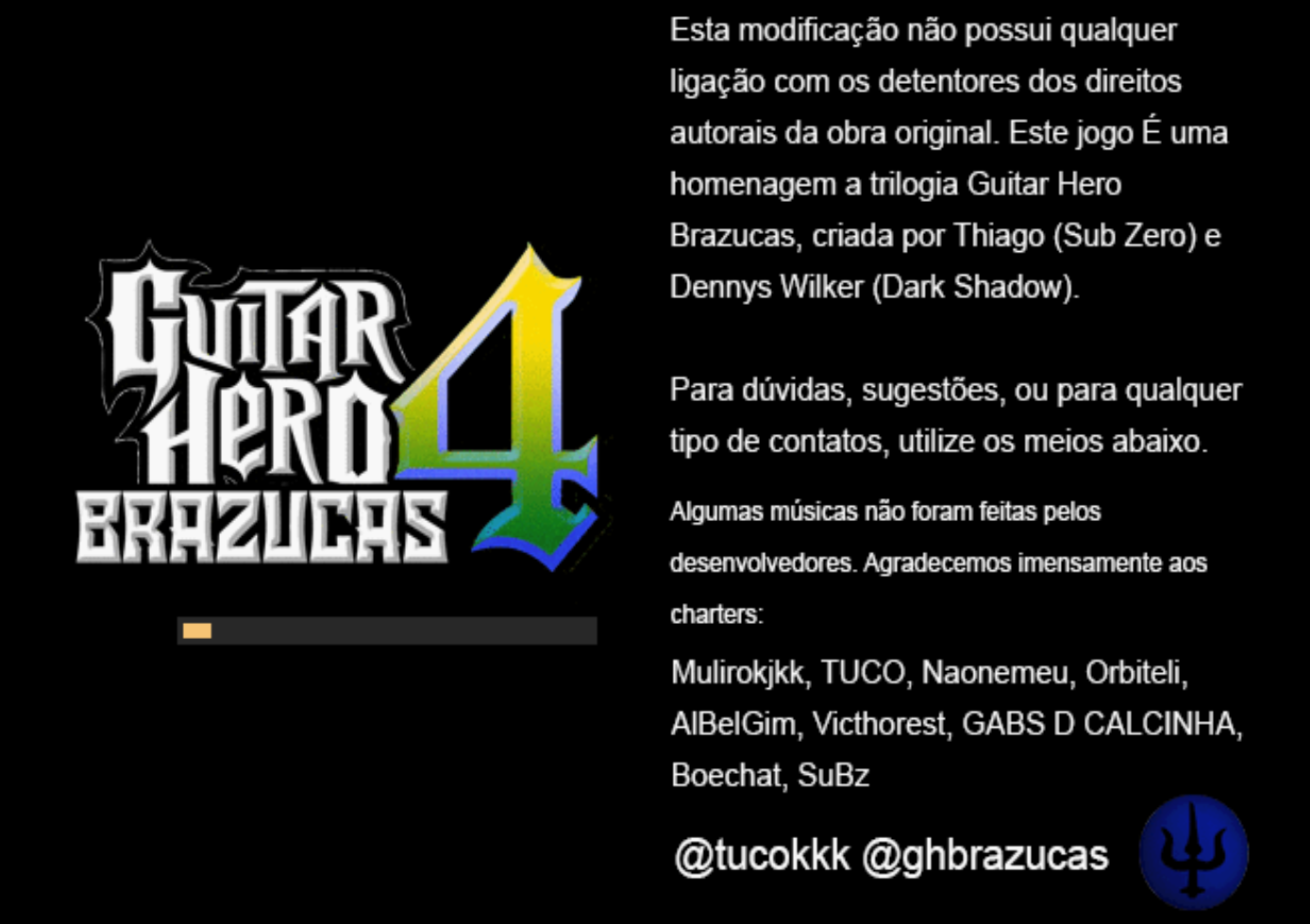 Tela de boot, Guitar Hero Brazucas IV